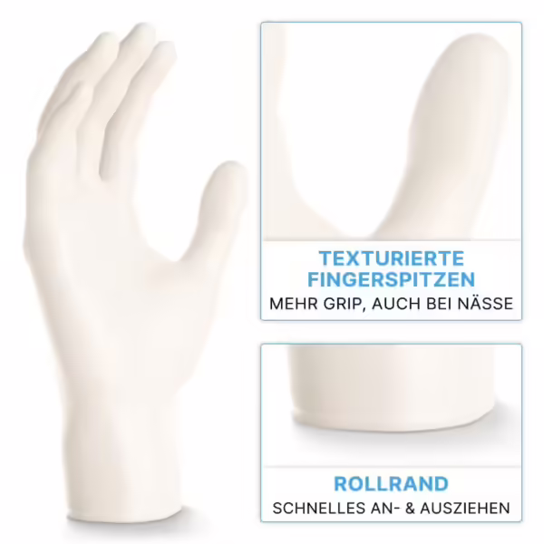 Nitril Handschuh weiß online günstig kaufen