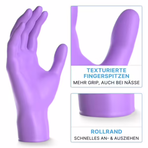 Nitril Handschuh violet online günstig kaufen