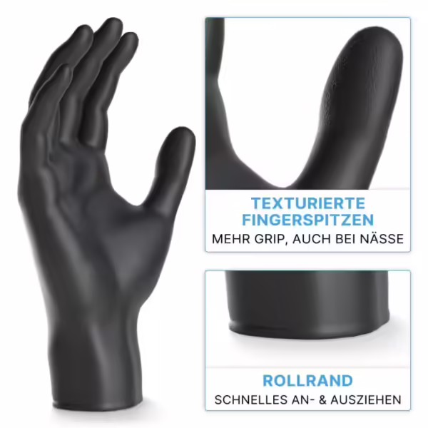 Nitril Handschuh schwarz